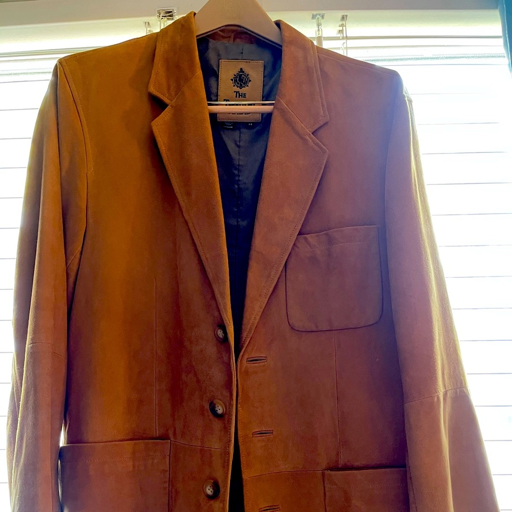Suede sports jacket